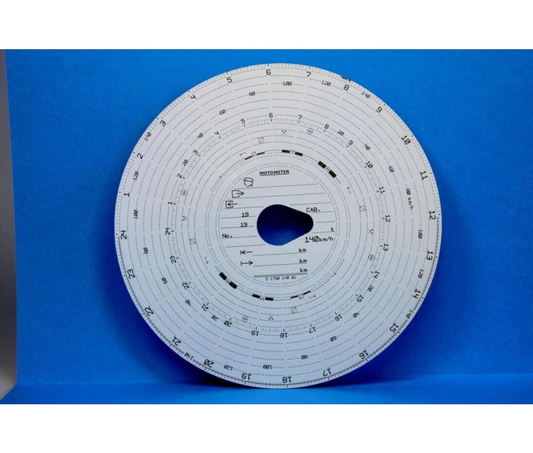 Diagrammscheiben 140 Km/h für EC-Fahrtschreiber Automatic