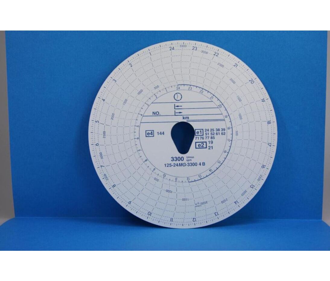 Diagrammscheiben 125 Km/h-3300 für EC-Fahrtschreiber automatic