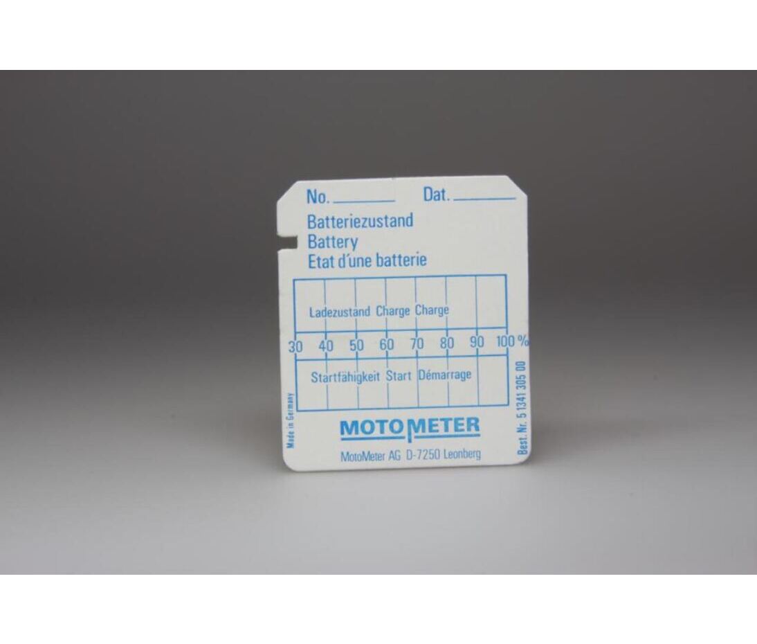 Diagrammblätter MotoMeter zu Batterieprüfgerät BZS-10