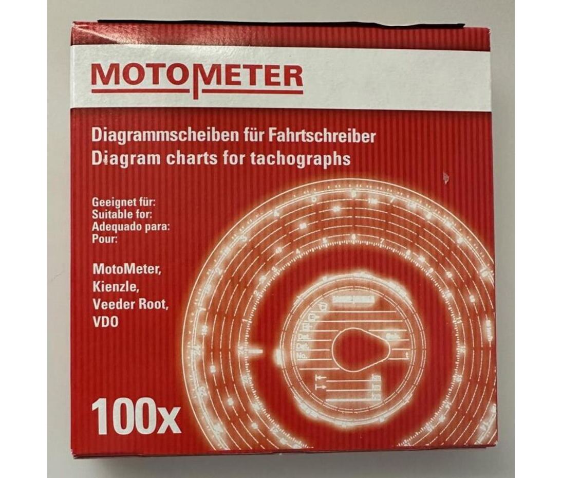 Diagrammscheiben 180 Km/h für EC-Fahrtschreiber automatic