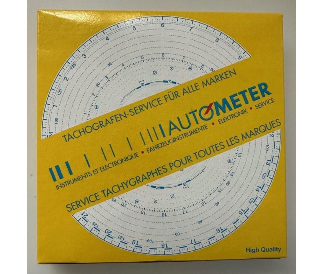 EC-Diagrammscheiben 125 Km/h, nur für Automatic-Geräte, elektronisch auswertbar