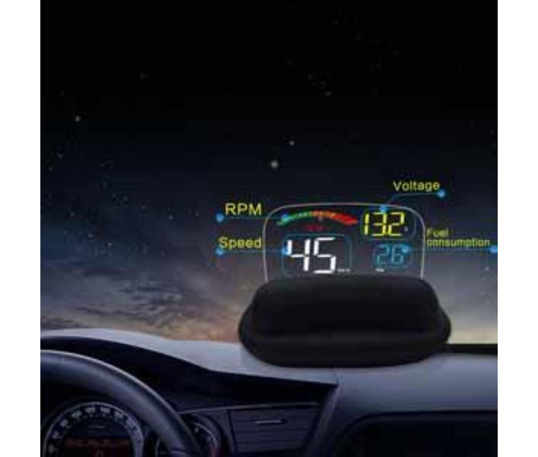 Head-Up Display 12V für OBD & GPS