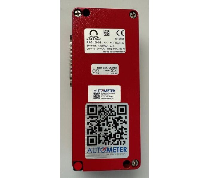 Restwegschreiber RAG 1000 8 Status Batterieaustausch