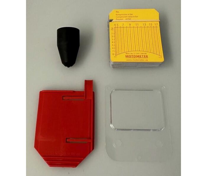 Schieberplatte MotoMeter mit Glasplatte / Gummikonus Diagrammblätter VK 17,5