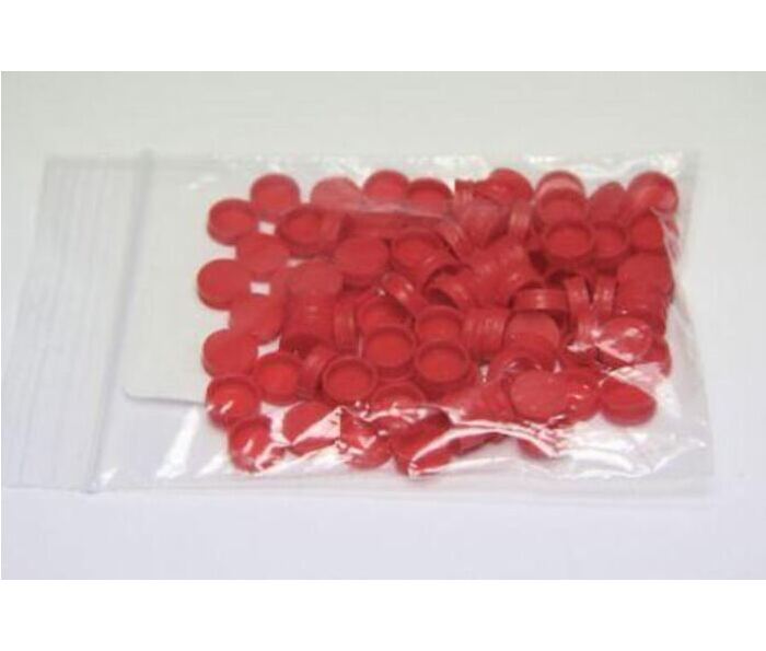 Plombe rund rot (100stk)